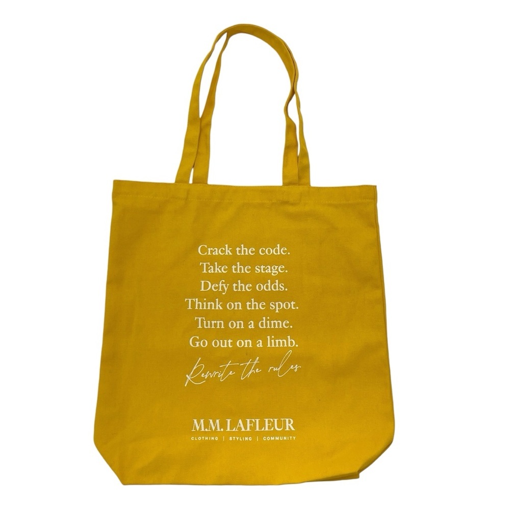 M.M. LaFleur Canvas Tote OS Yellow